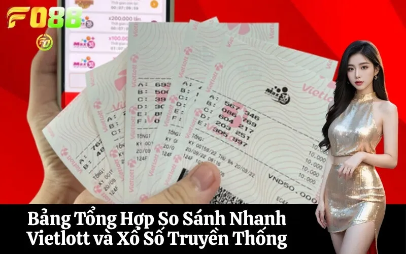 Bảng Tổng Hợp So Sánh Nhanh Vietlott và Xổ Số Truyền Thống